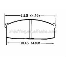 D186 41060-D1488 41060-D1490 für Nissan Ersatzteile Auto Bremsbeläge